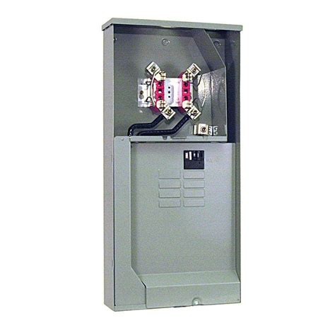 electric meter to breaker box|meter socket with main breaker.